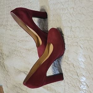 Maroon Heels Size 8 1/2
